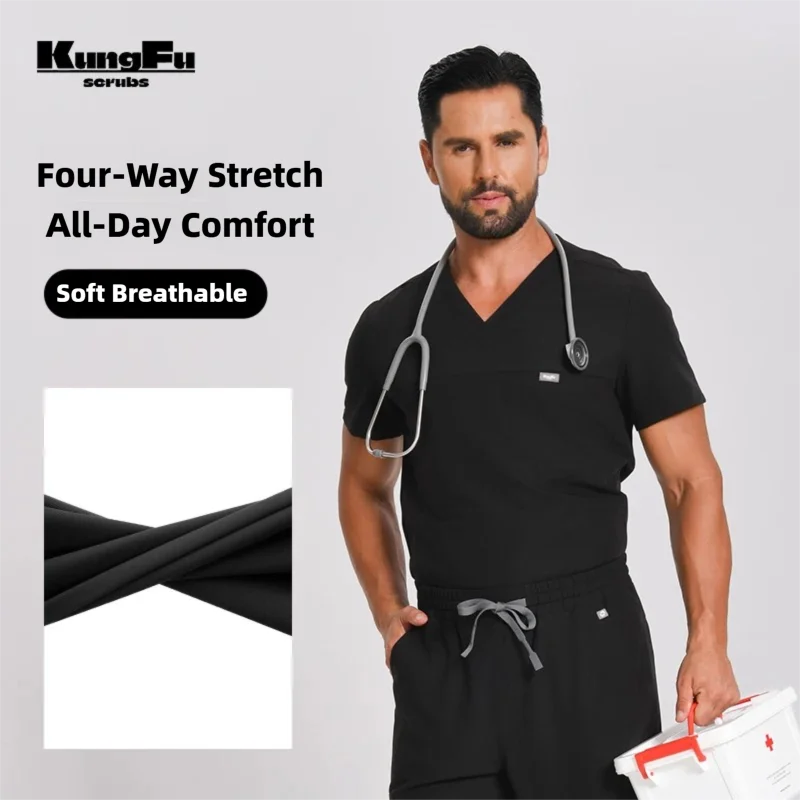 Medical Lab Uniform - Медицинская униформа KUNGFU SCRUBS для мужчин: