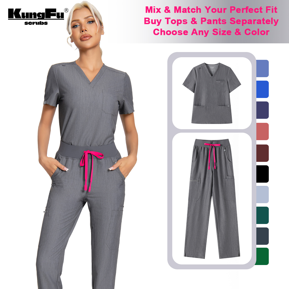 Medical Lab Uniform - KUNGFU SCRUBS женские скрабы для медсестер