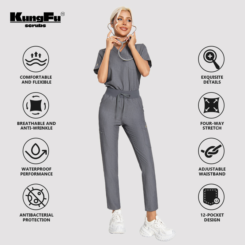 KUNGFU SCRUBS женские скрабы д – обзор и цена Medical Lab Uniform