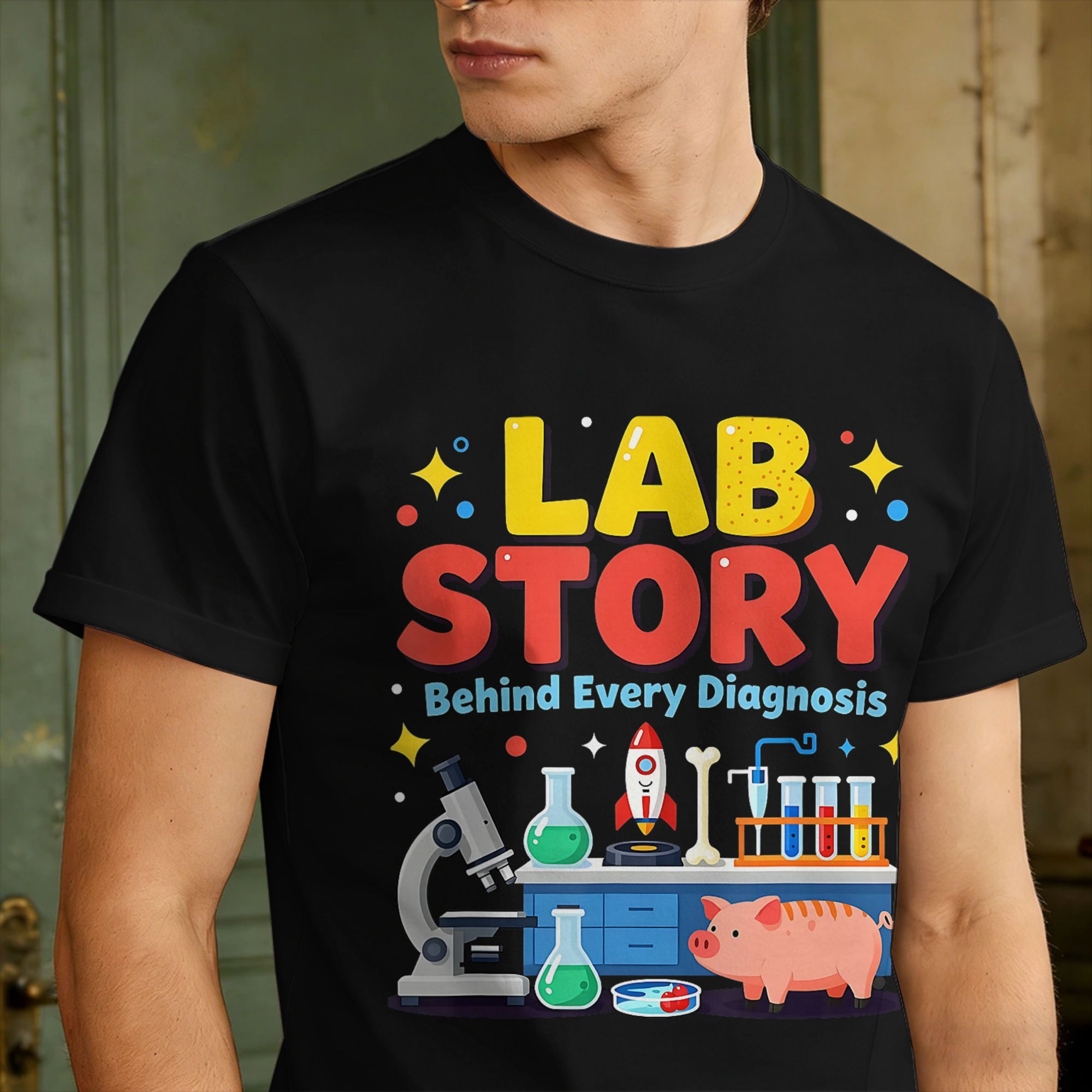 Мужские футболки для техников  – обзор и цена Medical Lab Week